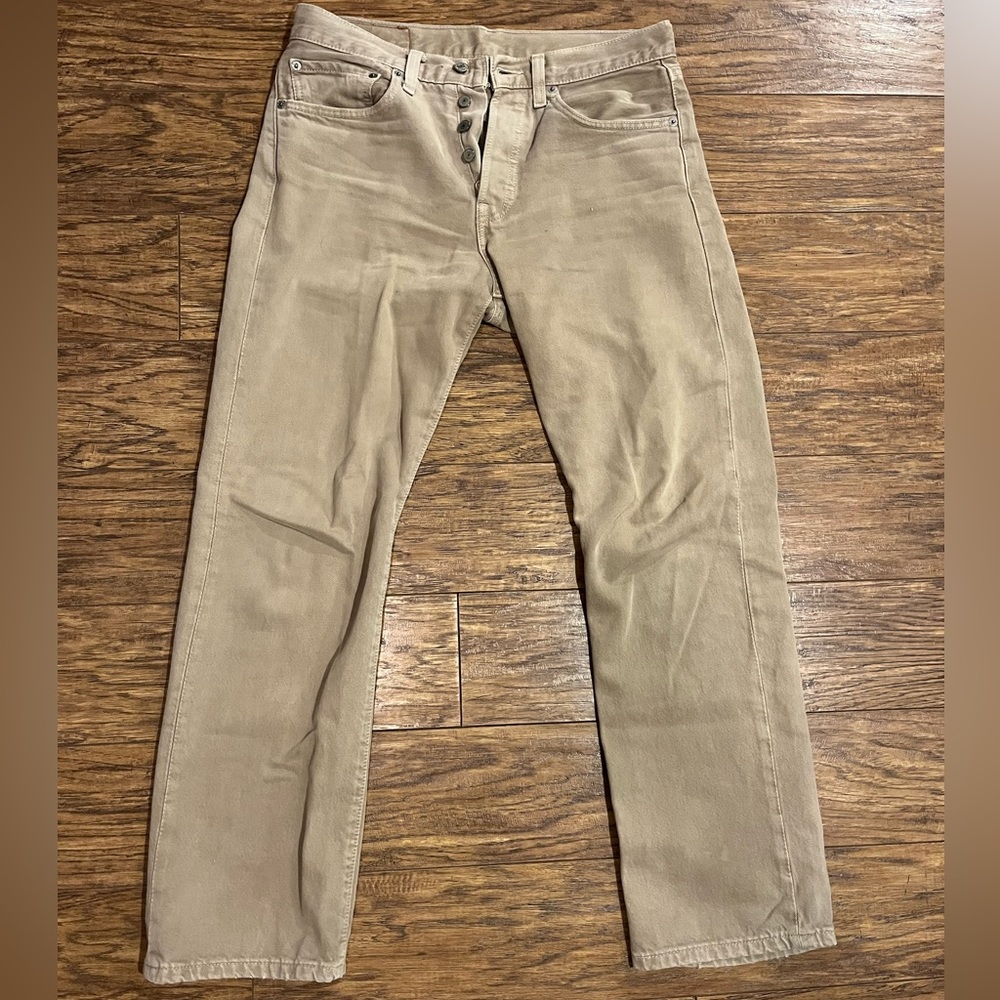 VINTAGE LEVI’S 501 BEIGE W 31 L 30